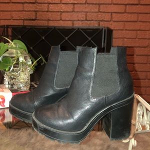Divided bad a** black ankle boots